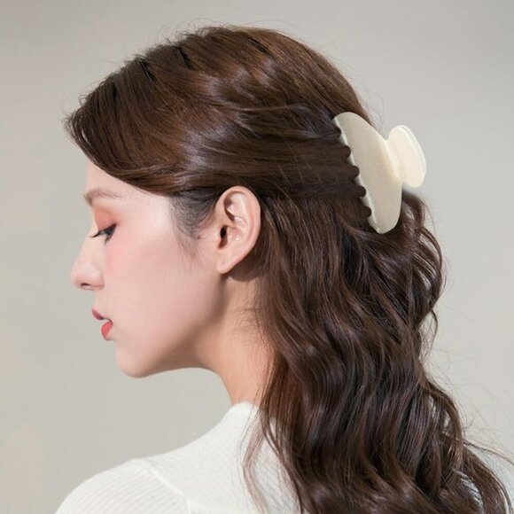 Cute Acetate Hair Claw Clips for Women Girls 3 Inch Glitter French Banana main image 8